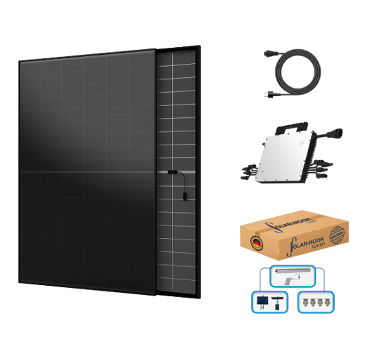 Balkonkraftwerk Komplettset für Ziegeldach