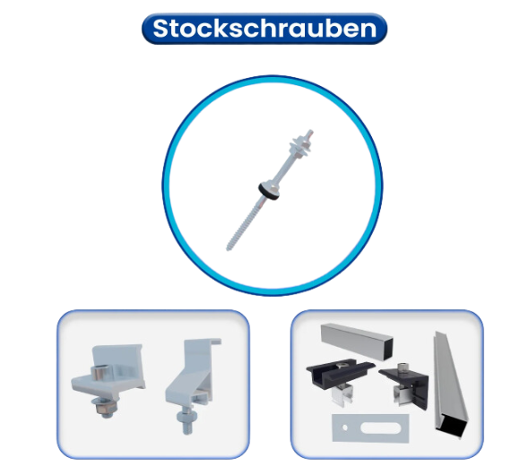 Montagesystem Balkonkraftwerk Wellblechdach