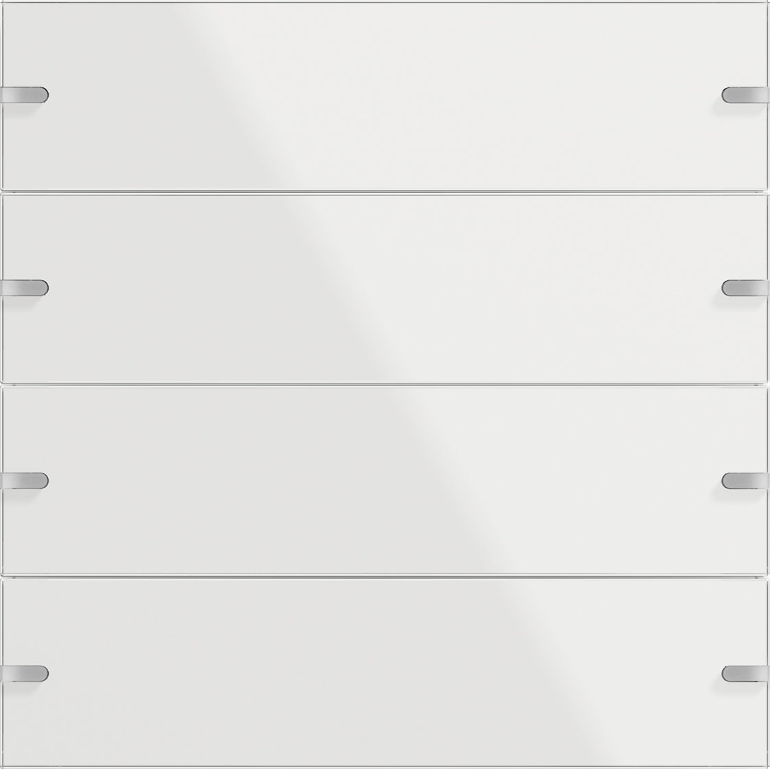 Gira KNX Tastsensor 4 Komfort weiß 4fach inkl. Wippenset mit Beschriftung